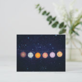 Papierlampions en Starry Sky Briefkaart (Staand voorkant)