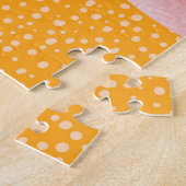 Papierlandschap, geknipte, getorste randen, groent legpuzzel (Zijkant)