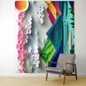 Papierlandschap Wandkleed (In situ)