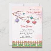 Papierlantaarns-uitnodiging Kaart (Voorkant)