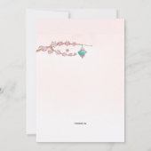 Papierlantaarns-uitnodiging Kaart (Achterkant)