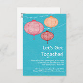 Papierlantaarns voor tuinen 3,5 x 5 kaart (Voorkant / Achterkant)