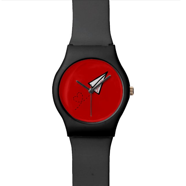 Papierliefdesbrief Horloge (Close Up)