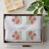 Papiermakerij met papaver tissuepapier (Geschenk)