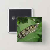 Papiermijt Butterfly Macro-Button Vierkante Button 5,1 Cm (Voorkant /achterkant)
