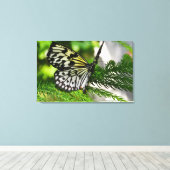 Papiermijtpaal Canvas Afdruk (Insitu (Houten vloer))