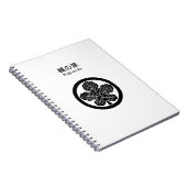 Papiermoerbeiblad in cirkel notitieboek (Rechterzijde)
