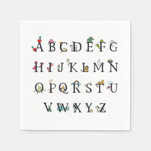 PAPIERNAPKIN : ALPHABET CHART SERVET