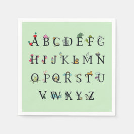 PAPIERNAPKIN : ALPHABET CHART SERVET