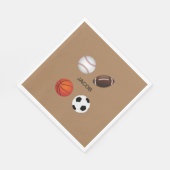 PAPIERNAPKINS MET KINDERNAAM. SERVET (Hoek)