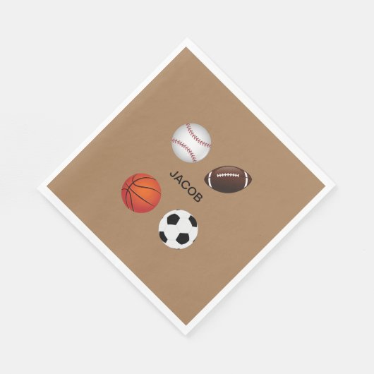 PAPIERNAPKINS MET KINDERNAAM. SERVET (Hoek)