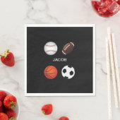 PAPIERNAPKINS MET KINDERNAAM. SERVET (Insitu)