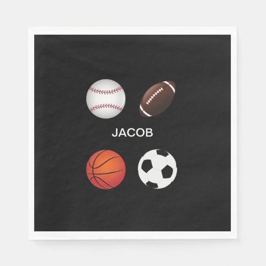 PAPIERNAPKINS MET KINDERNAAM. SERVET (Voorkant)