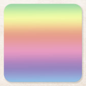 PapierOnderzetter - Regenboogstrips Kartonnen Onderzetters (Voorkant)