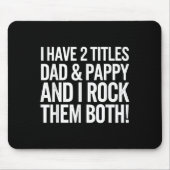 Papierontwerp voor opa Vaderdag P Muismat (Voorkant)