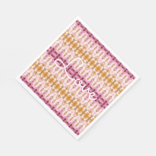 Papierontwerper servet met Waterverf patroon (Hoek)