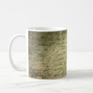 Papieroud schrijven koffiemok