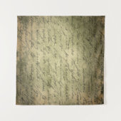 Papieroud schrijven wandkleed (Voorkant (horizontaal))