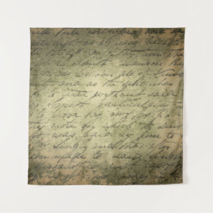 Papieroud schrijven wandkleed