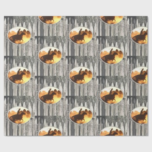 Papierpaarden pakken cadeaupapier (Vlak)