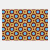 Papierpak 171 Decoratief Rood Groen Geel Inpakpapier Vel (Voorkant 3)