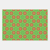 Papierpak 173 Decoratief Rood Groen Geel Inpakpapier Vel (Voorkant 3)