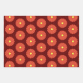 Papierpak 178 decoratief rood geel blauw inpakpapier vel (Voorkant 3)