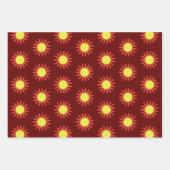 Papierpak 178 decoratief rood geel blauw inpakpapier vel (Voorkant 2)