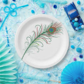 Papierpalet Pauw Papieren Bordje (Feest)