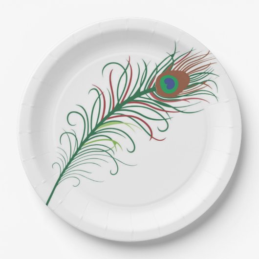 Papierpalet Pauw Papieren Bordje (Voorkant)