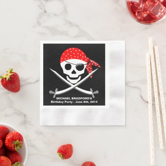 PAPIERPAPIER PIRATE (50 PER VERPAKKING) SERVETTEN (Insitu)