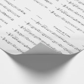 Papierpapier voor muziekovervulling cadeaupapier (Hoek)