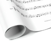 Papierpapier voor muziekovervulling cadeaupapier (Rol Hoek)