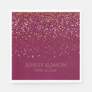 PAPIERPARTIJ VERZONDEN NAPKINS PETITE GOLDEN STARS SERVET