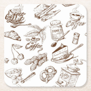 Papierpatroon Kartonnen Onderzetters