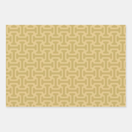 Papierpatroon uit de jaren 60 inpakpapier vel