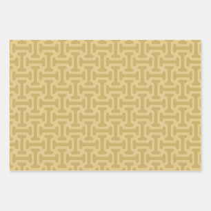 Papierpatroon uit de jaren 60 inpakpapier vel