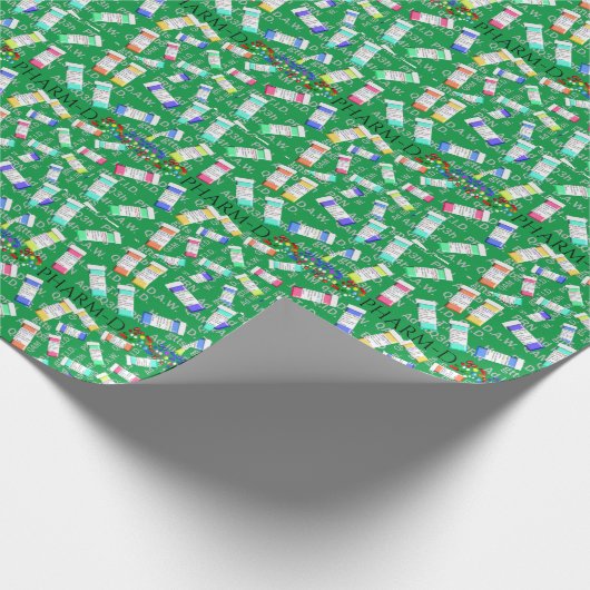 Papierpillen voor apothekers cadeaupapier (Hoek)