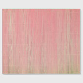 PapierpINK met GREEN STRIPES MET TOEGEVOEGDE PIJN Cadeaupapier (Vlak)