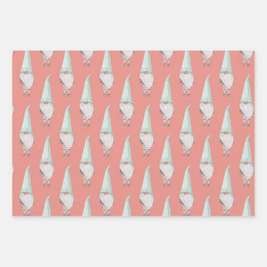 Papierplaat met gnoom-opvulling, set van 3 vellen (Voorkant)