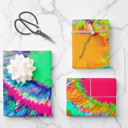 Papierplaat met tie-verdamping, vellen 3 (Voorkant)