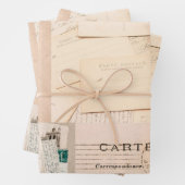 Papierplaat voor onmiddellijke verpakking, set van inpakpapier vel (In situ)