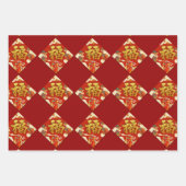 Papierplaat voor onmiddellijke verpakking van 3 ve inpakpapier vel (Voorkant)