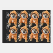 Papierplaat voor onmiddellijke verpakking van 3 ve inpakpapier vel (Voorkant)