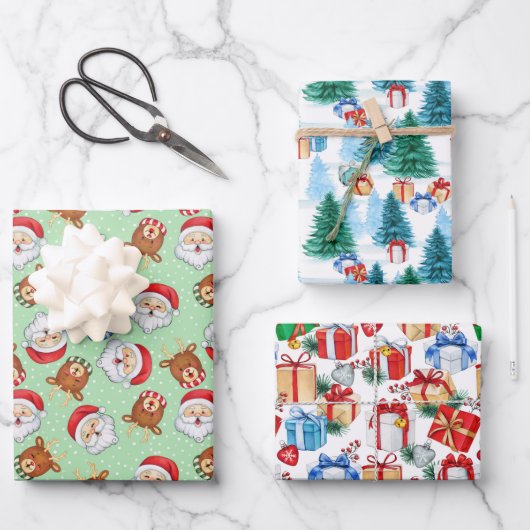 Papierplaat voor onmiddellijke verpakking van 3 ve inpakpapier vel (Voorkant)