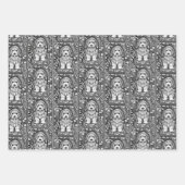 Papierplaat voor onmiddellijke verpakking van 3 ve inpakpapier vel (Voorkant)