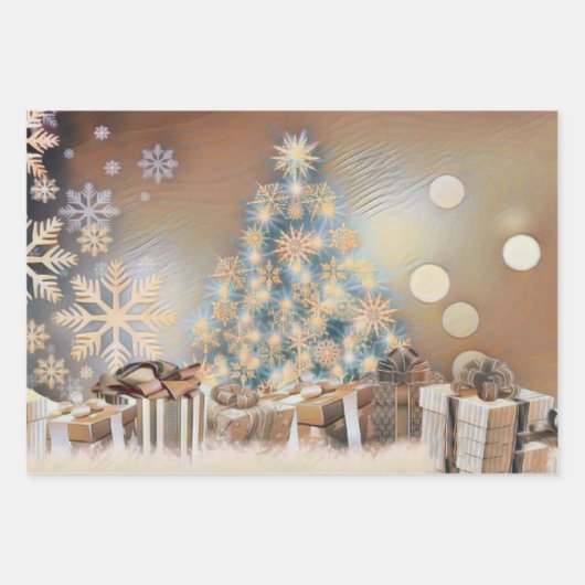 Papierplaat voor onmiddellijke verpakking van 3 ve inpakpapier vel (Voorkant)