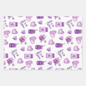 Papierplaat voor onmiddellijke verpakking van 3 ve inpakpapier vel (Voorkant)