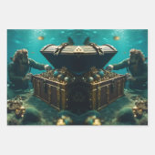 Papierplaat voor onmiddellijke verpakking van 3 ve inpakpapier vel (Voorkant)