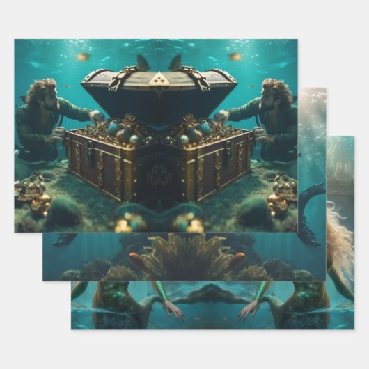 Papierplaat voor onmiddellijke verpakking van 3 ve inpakpapier vel (Set)